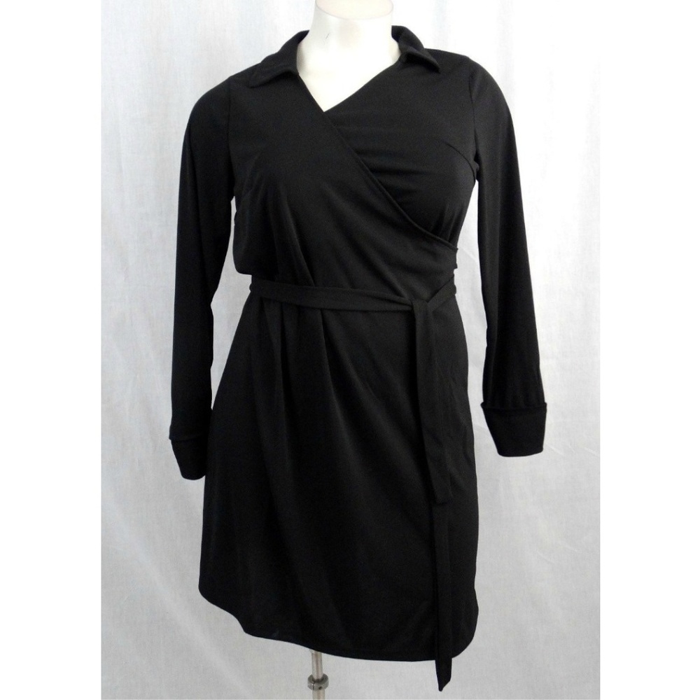 Fashion Bug Cross Over Slimming Dress Size 0x xl